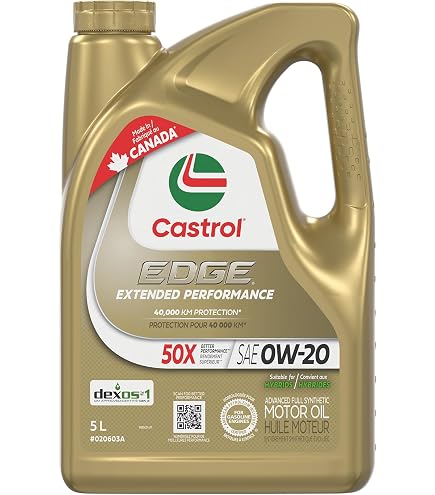 Castrol Edge 0W20 Advanced Full Synthetic Motor Oil 4.4L, 2 Pack